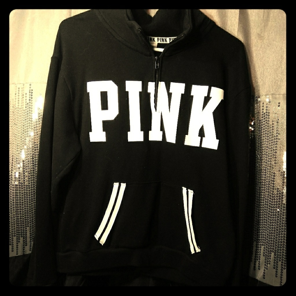 VS Pink quarter zip sweatshirt